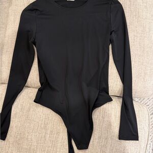 Aritzia Black Long Sleeve Bodysuit